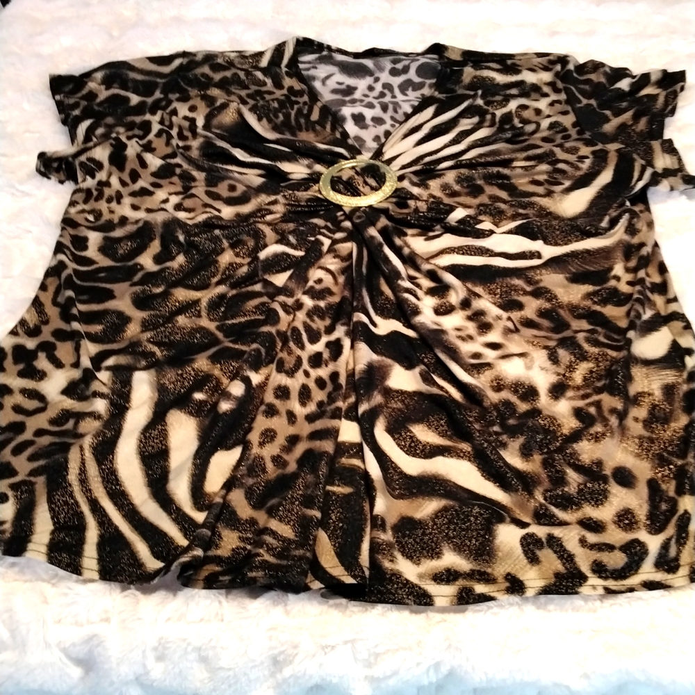 Animal print top by Contempo - Picture 6 of 11